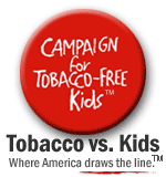 Campaign for Tobacco-Free Kids.  Tobacco vs. Kids: Where America Draws the Line