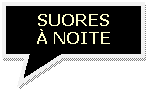 Texto explicativo retangular: SUORES
 NOITE
