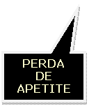 Texto explicativo retangular: PERDA
DE
APETITE
