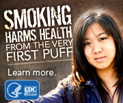 Smoking harms health from the very first puff. Learn more.